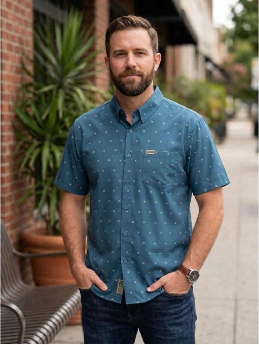 Dixxon Flannel Co. Two Palms Short Sleeve Party Shirt Men’s 2X Beach Resort Work